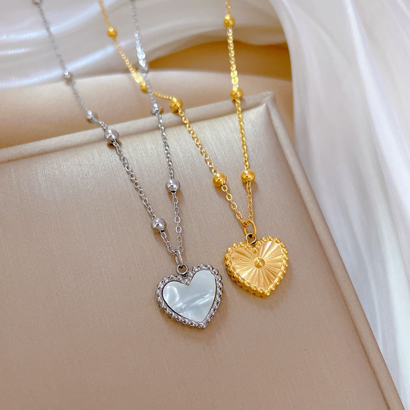Herz Goldkugeln - Halskette