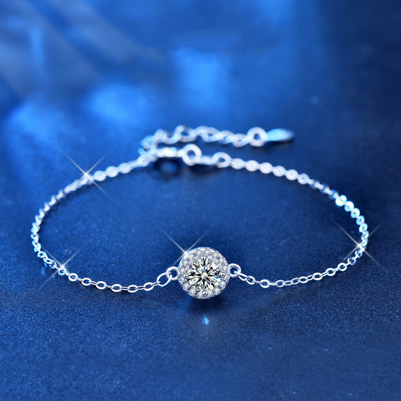 Moissanite Silber - Armband