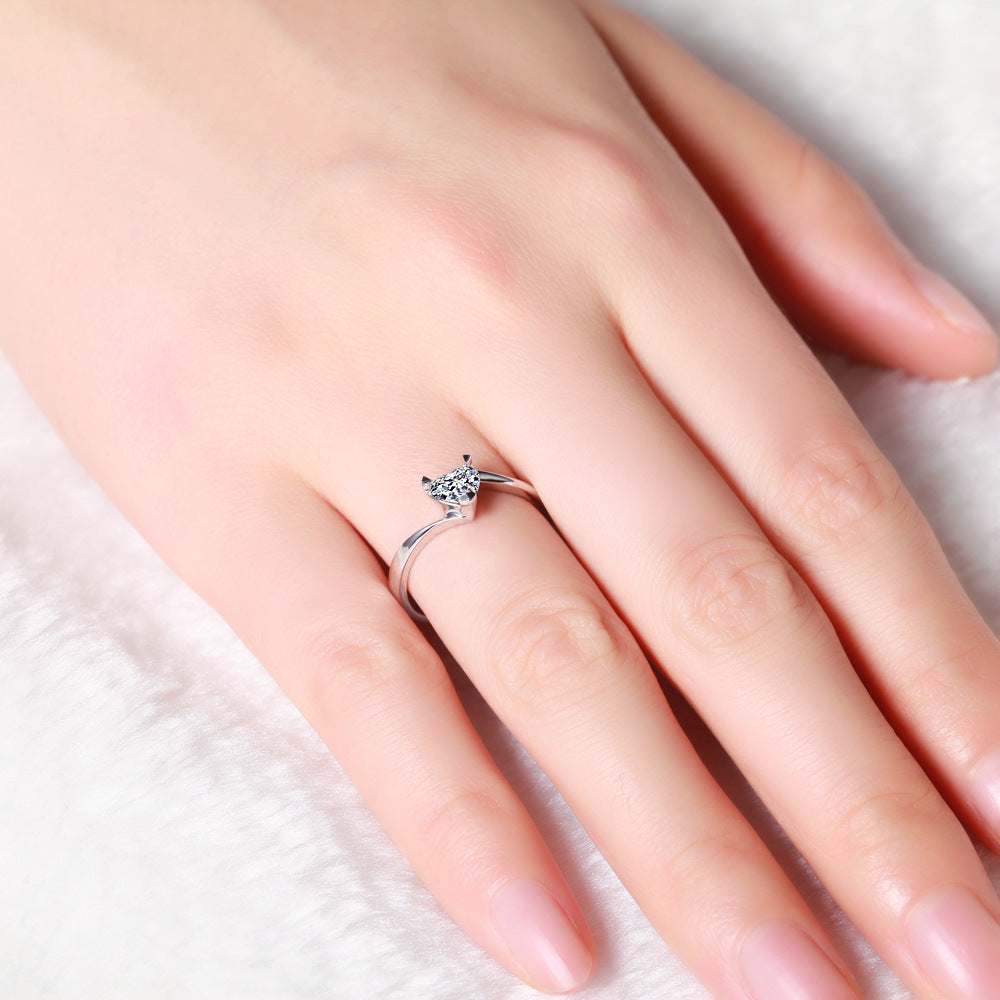 Diamant Herz - Ring
