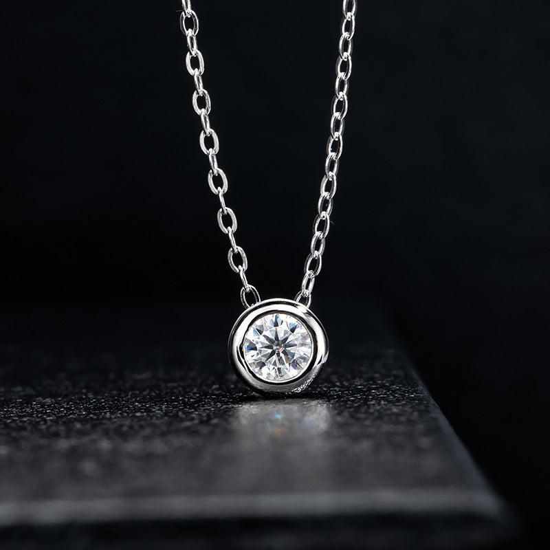 4mm Moissanite - Halskette