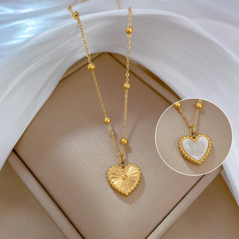 Herz Goldkugeln - Halskette
