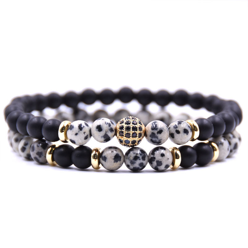 2er Set Naturstein-Armband