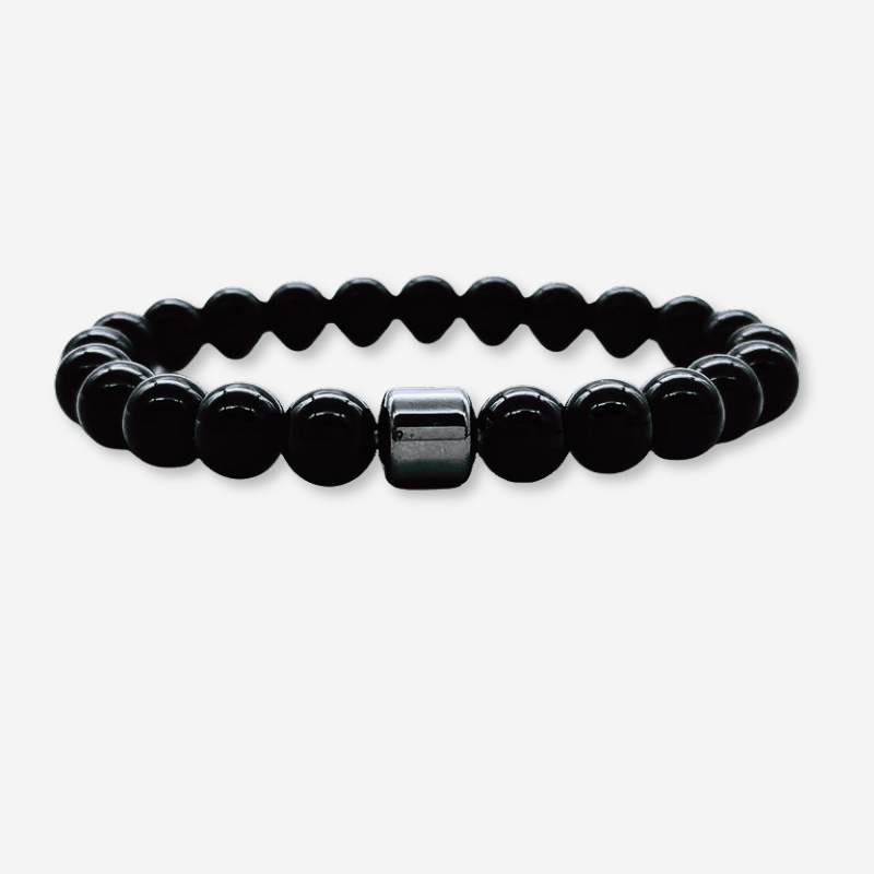 Schwarze Kugeln - Armband
