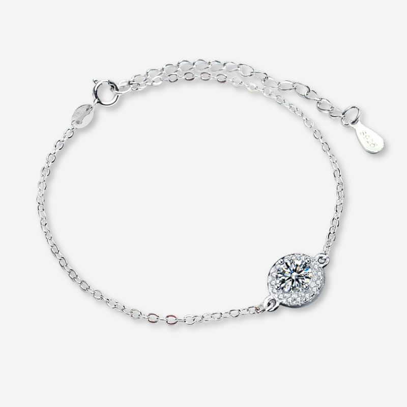 Moissanite Silber - Armband