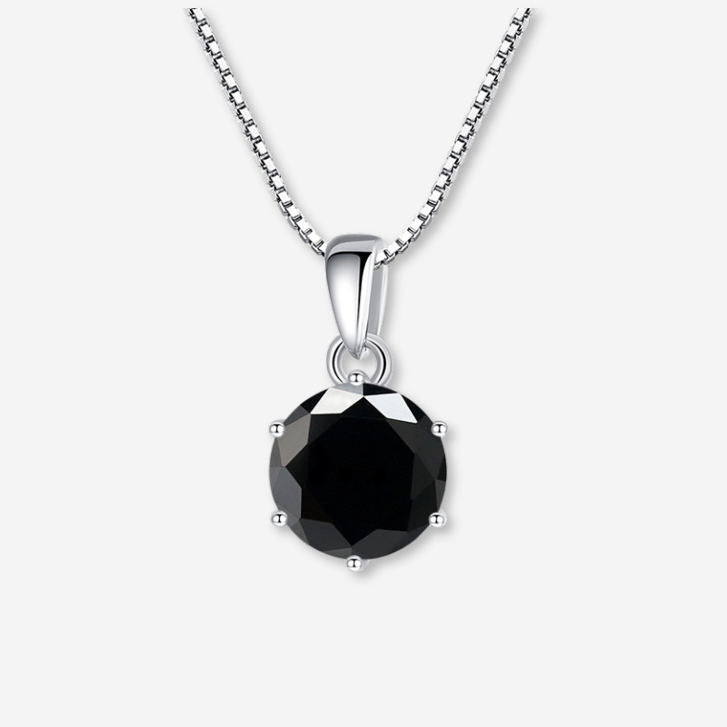 Moissanite Silber - Halskette