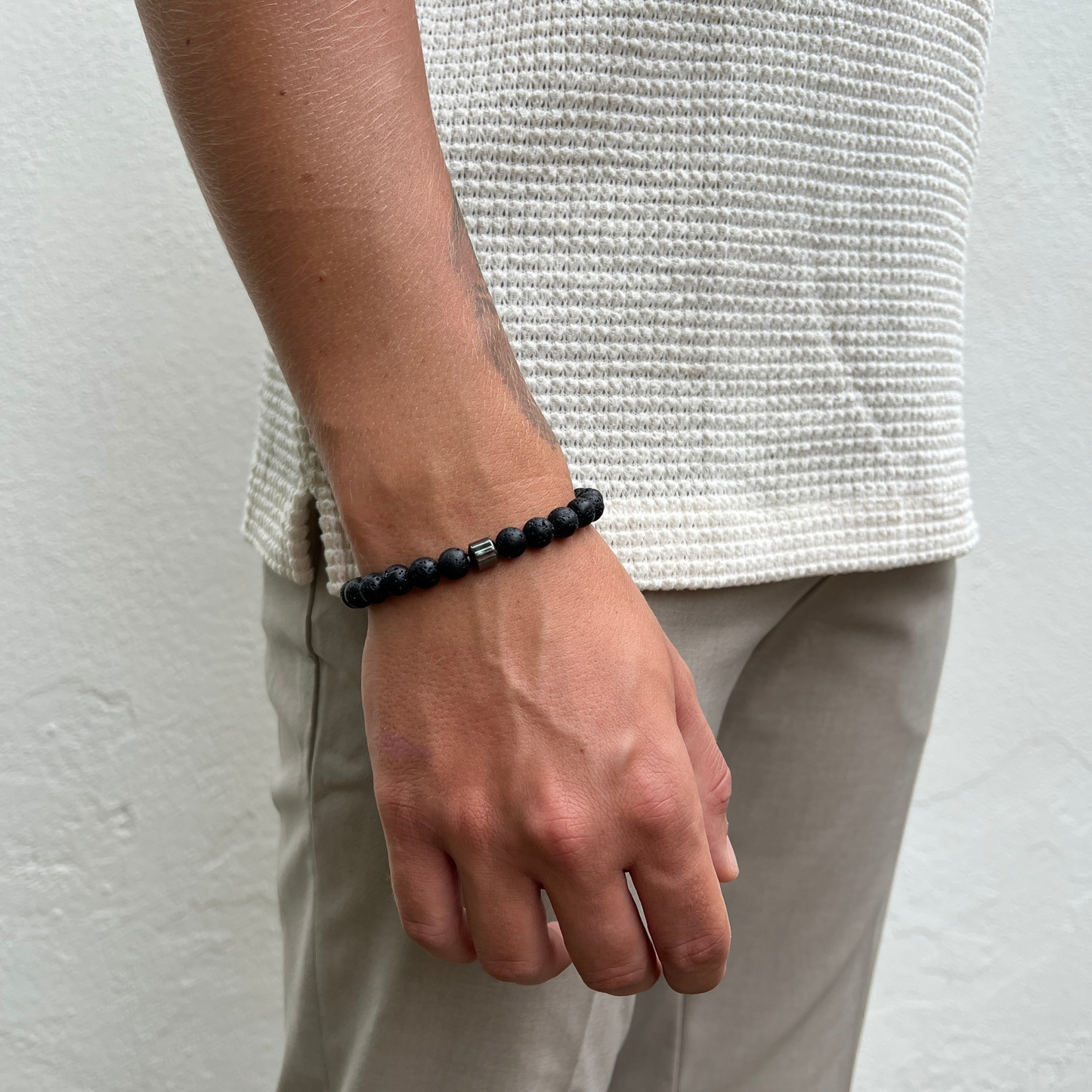Schwarze Kugeln - Armband