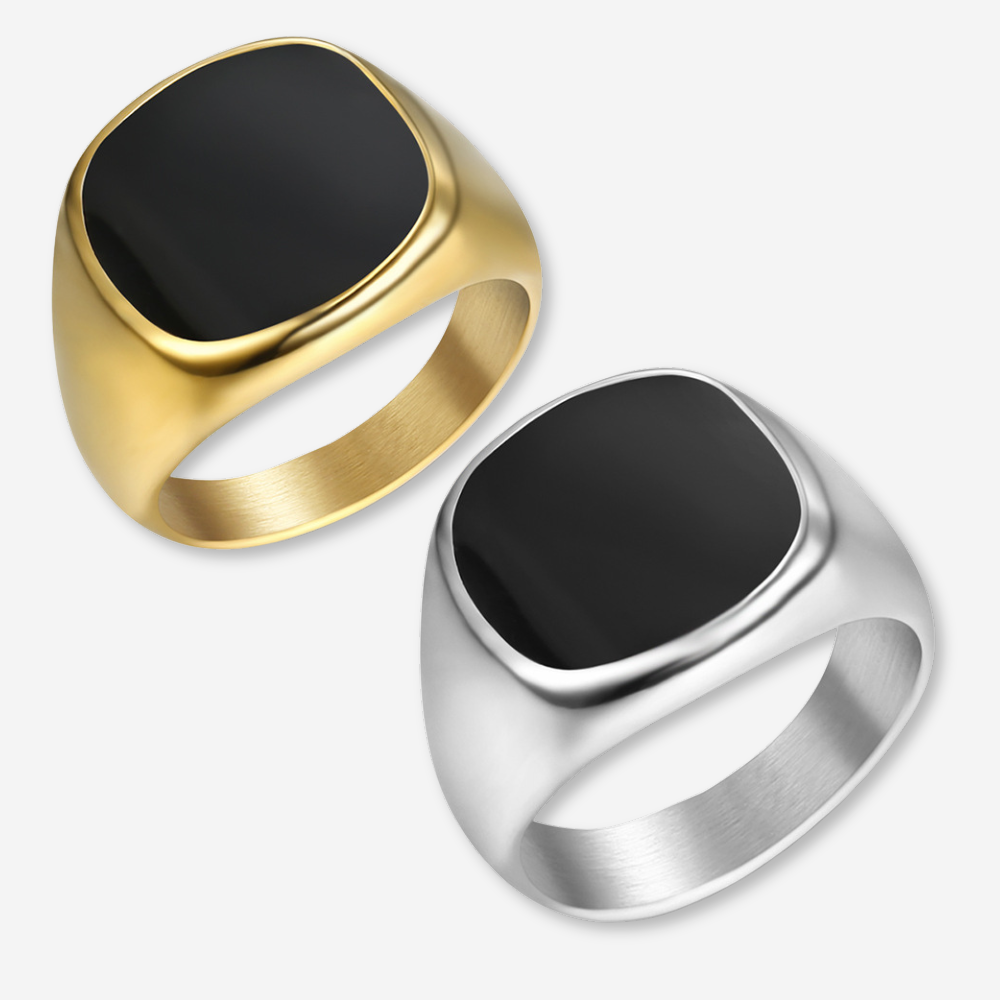 Onyx Quadrat - Ring