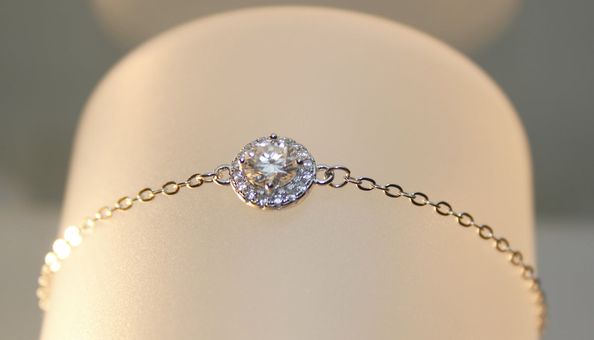Moissanite Silber - Armband