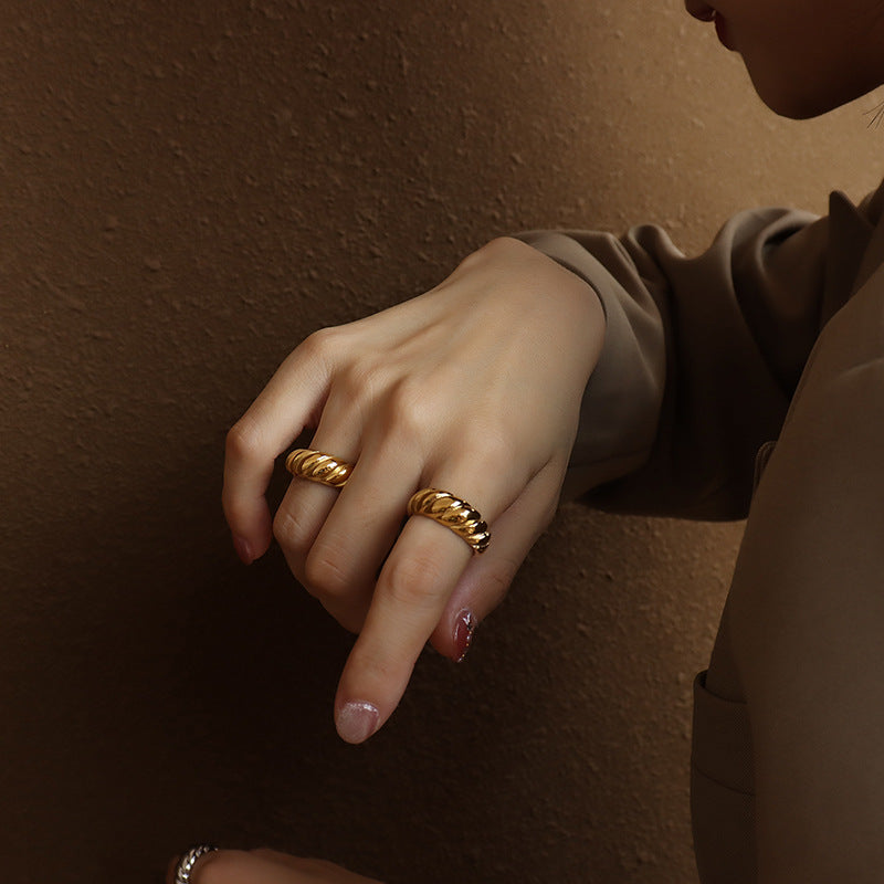 Gold Kordel - Ring