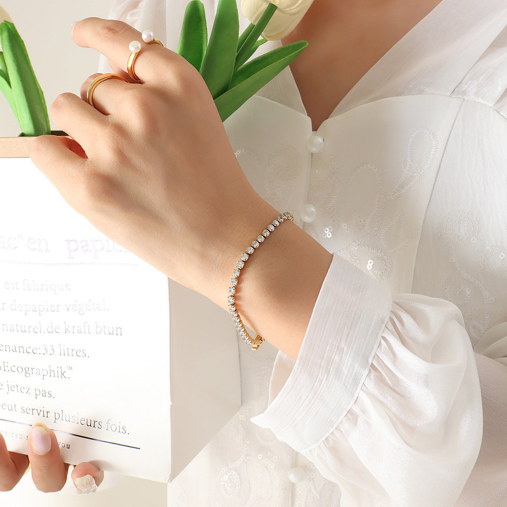 Tennis Gold - Armband