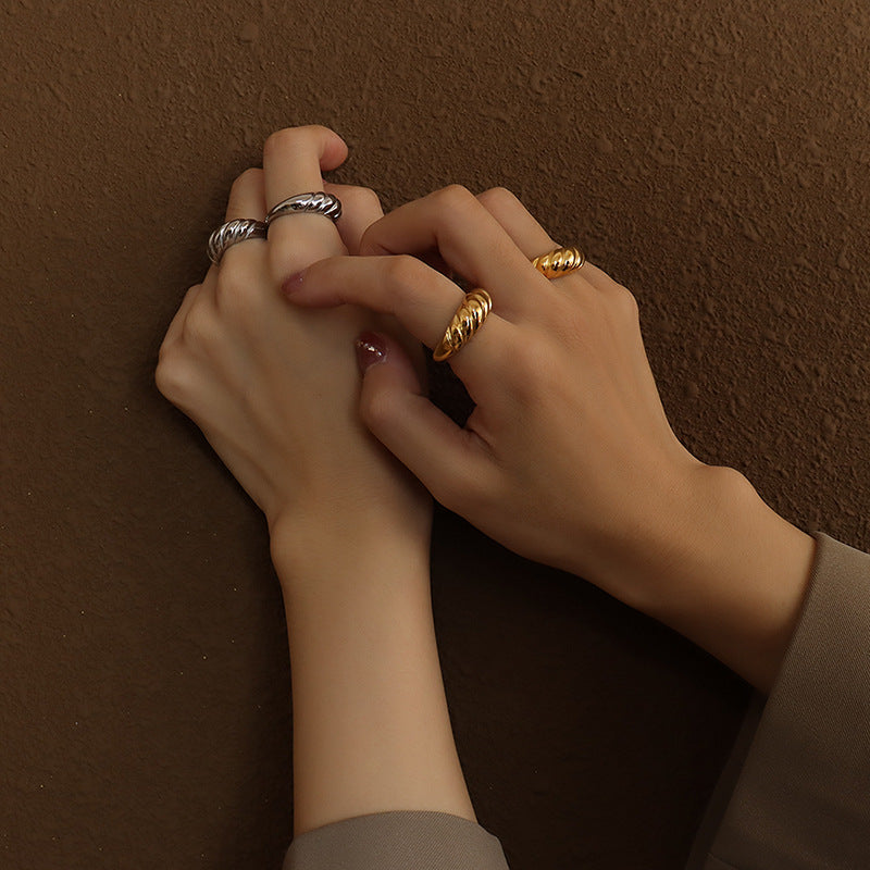 Gold Kordel - Ring