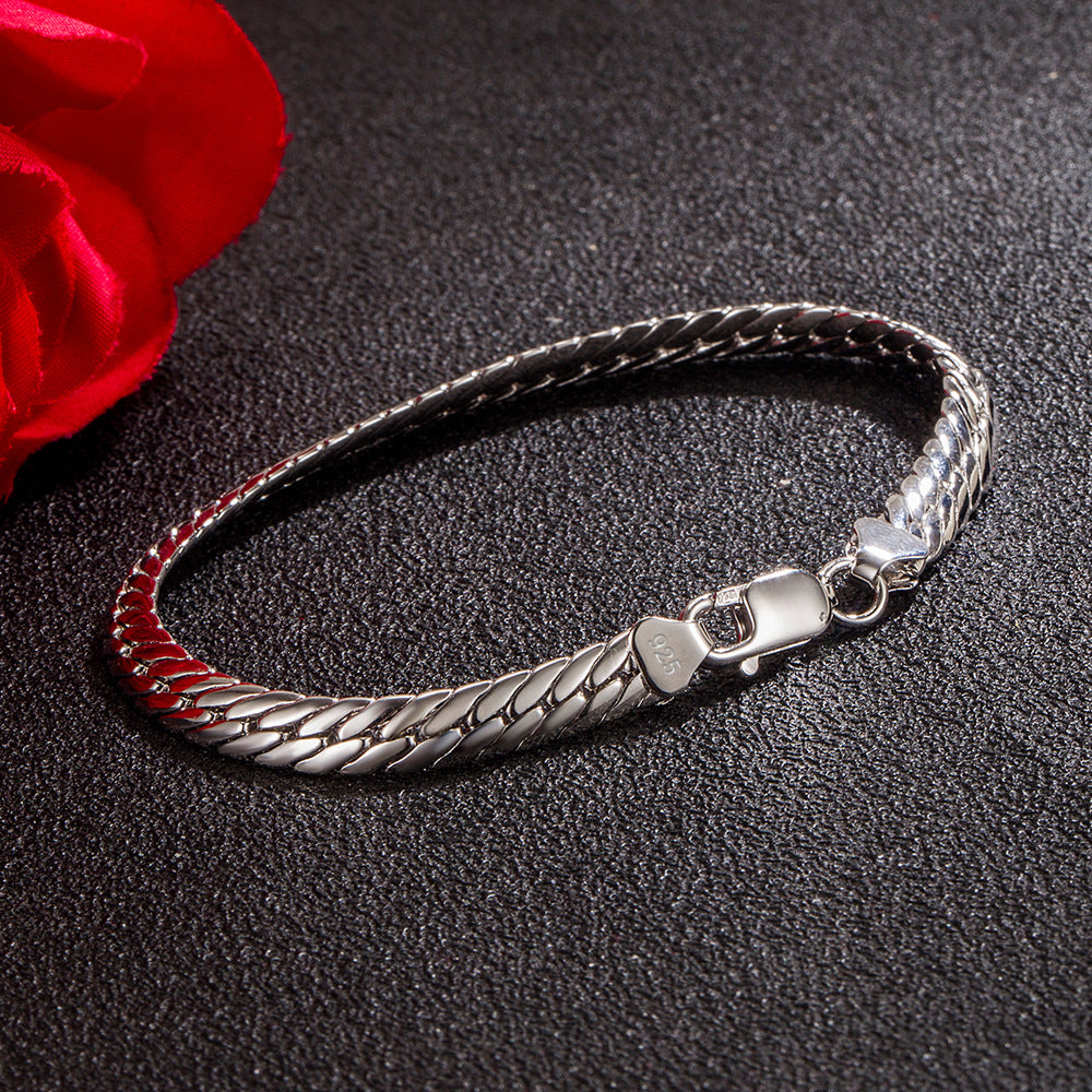 Snake Chain Silber - Armband