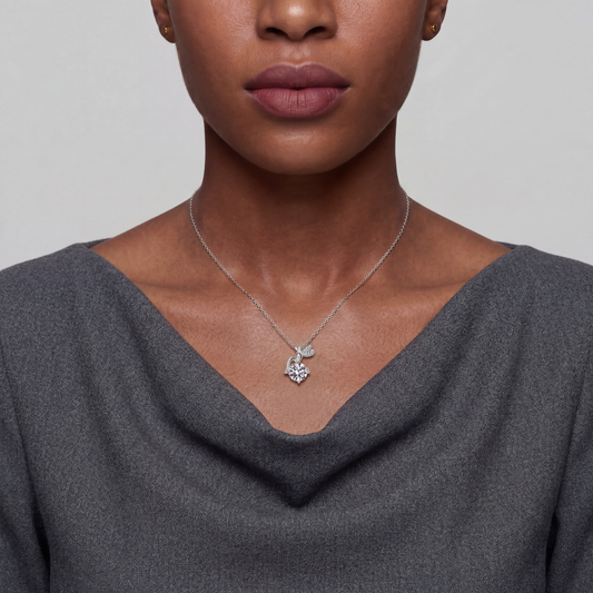 Moissanite Libelle - Halskette