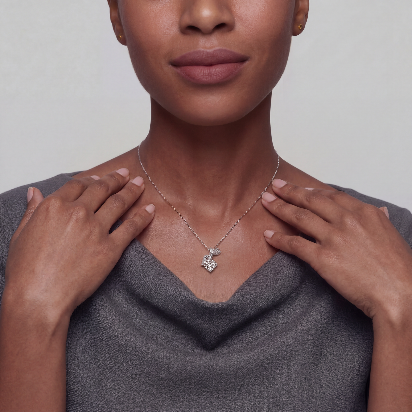 Moissanite Libelle - Halskette