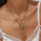 Wassertropfen Opal - Halskette