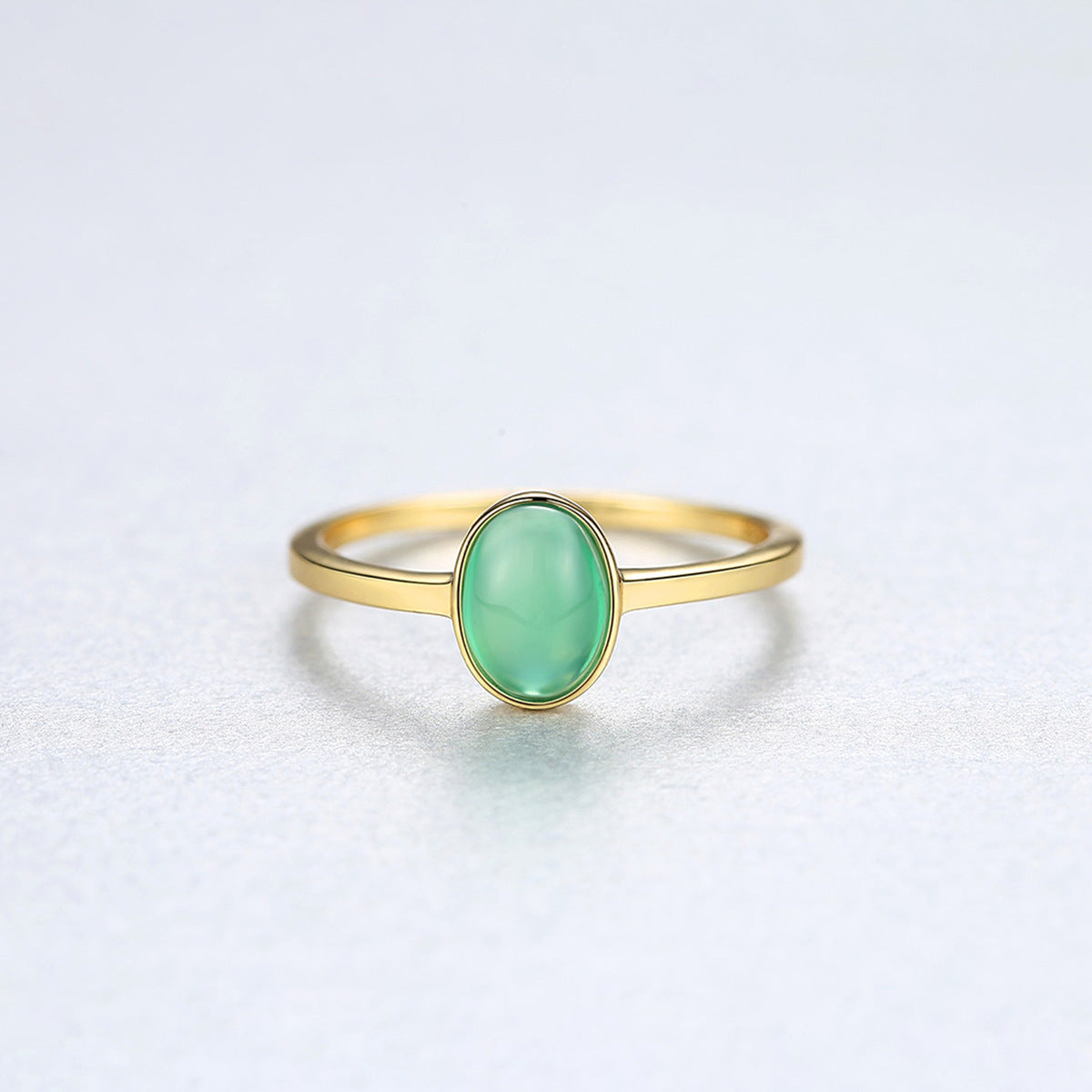 grüner Edelstein - Ring