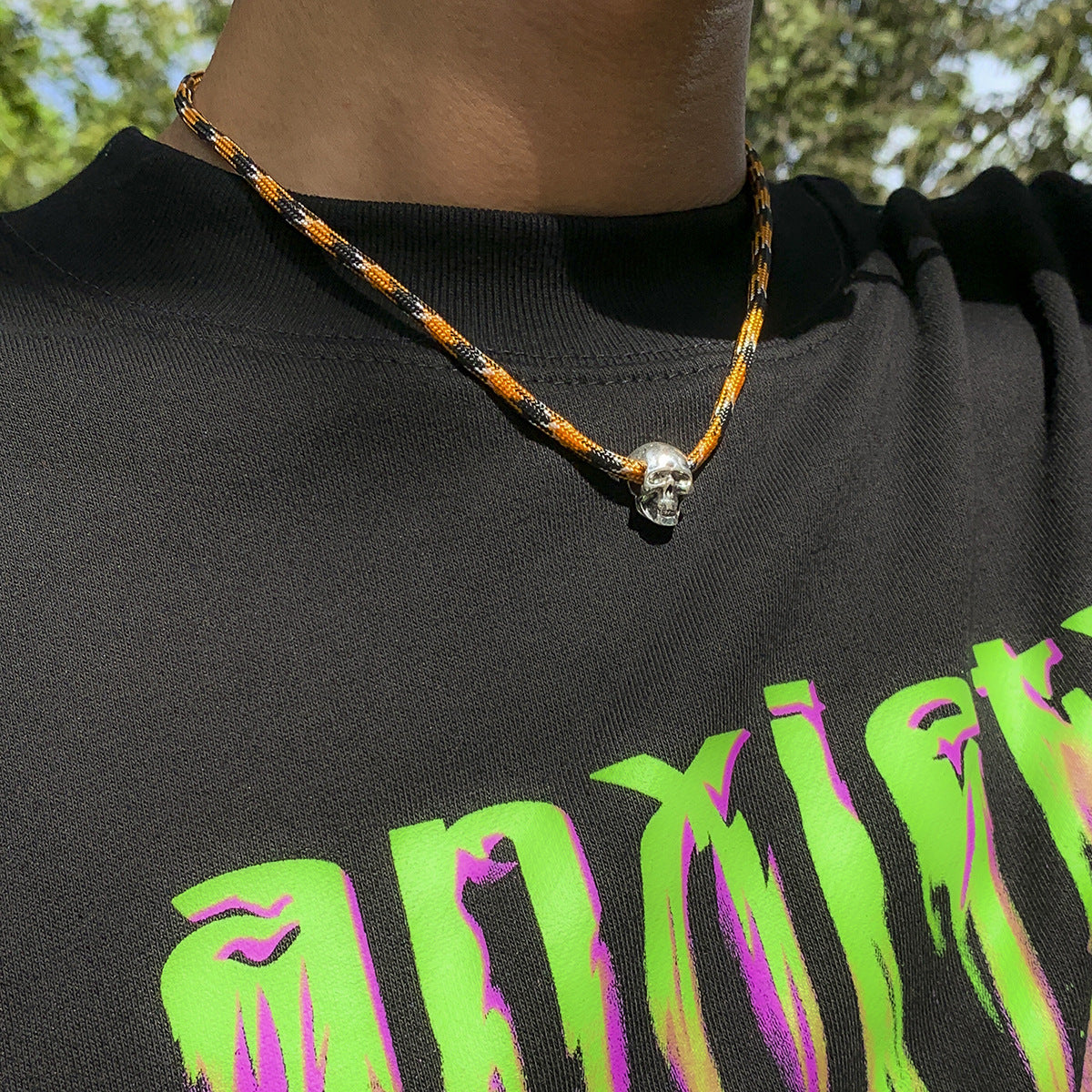 Totenkopf Seil - Halskette