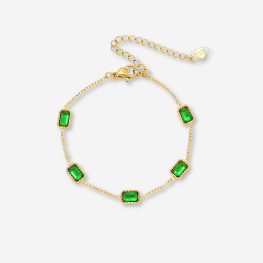 Gold Smaragd - Armband