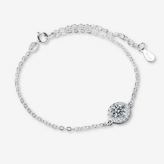 Moissanite Silber - Armband