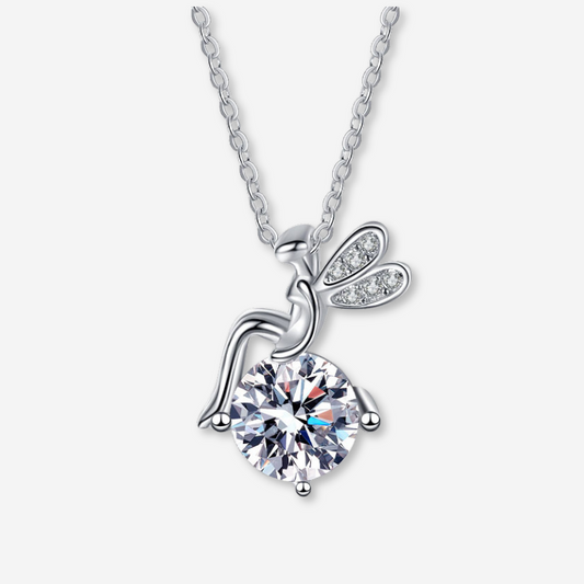 Moissanite Libelle - Halskette