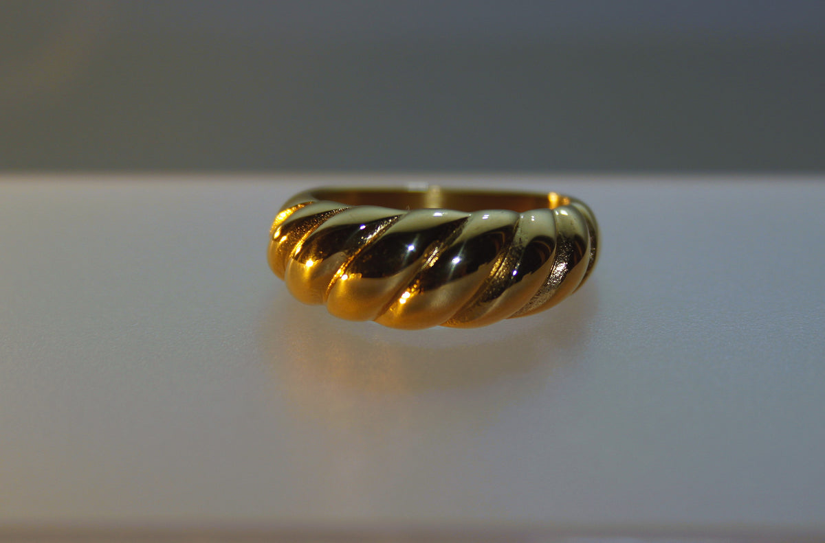 Gold Kordel - Ring