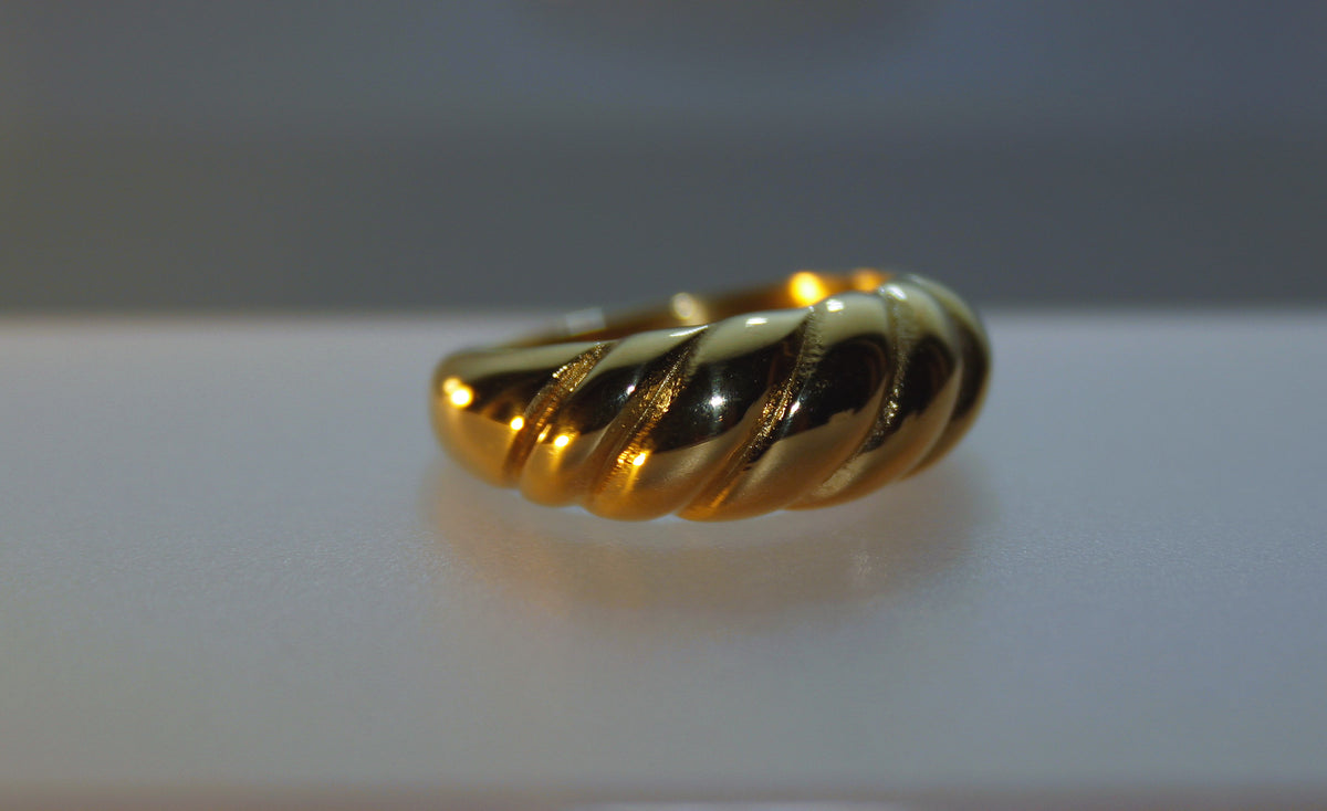 Gold Kordel - Ring