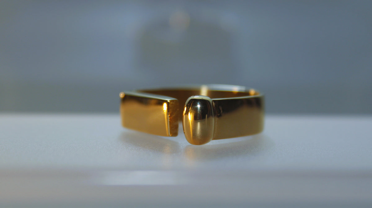 Gold Spalte - Ring
