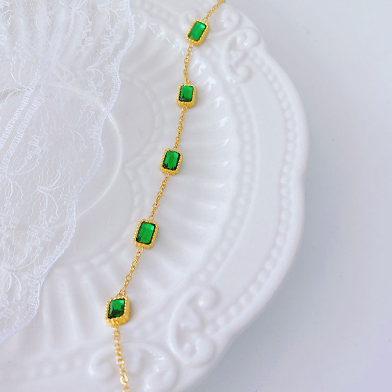 Smaragd Gold - Armband