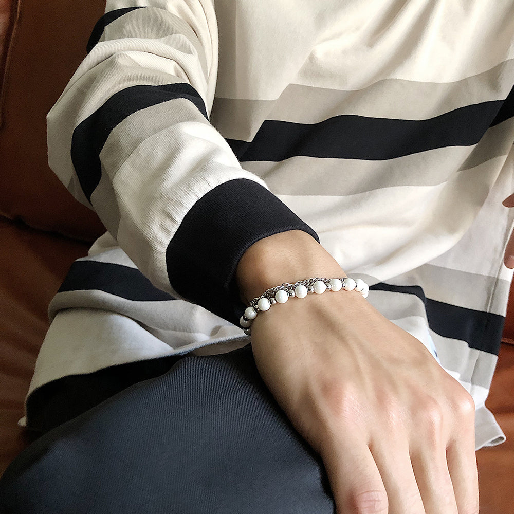 Perlen Doppelkette - Armband