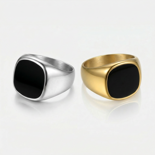 Onyx Quadrat - Ring