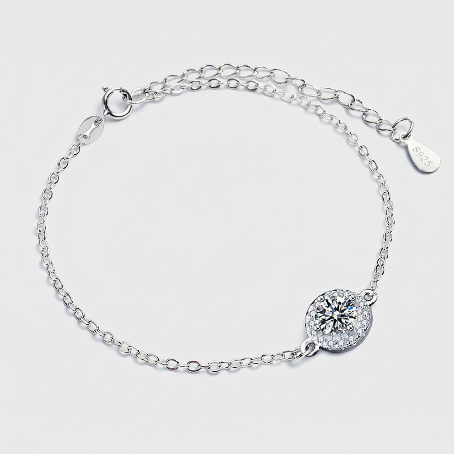 Moissanite Silber - Armband