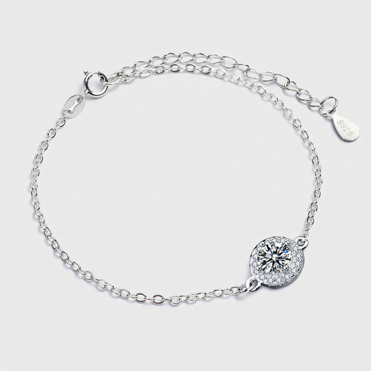 Moissanite Silber - Armband