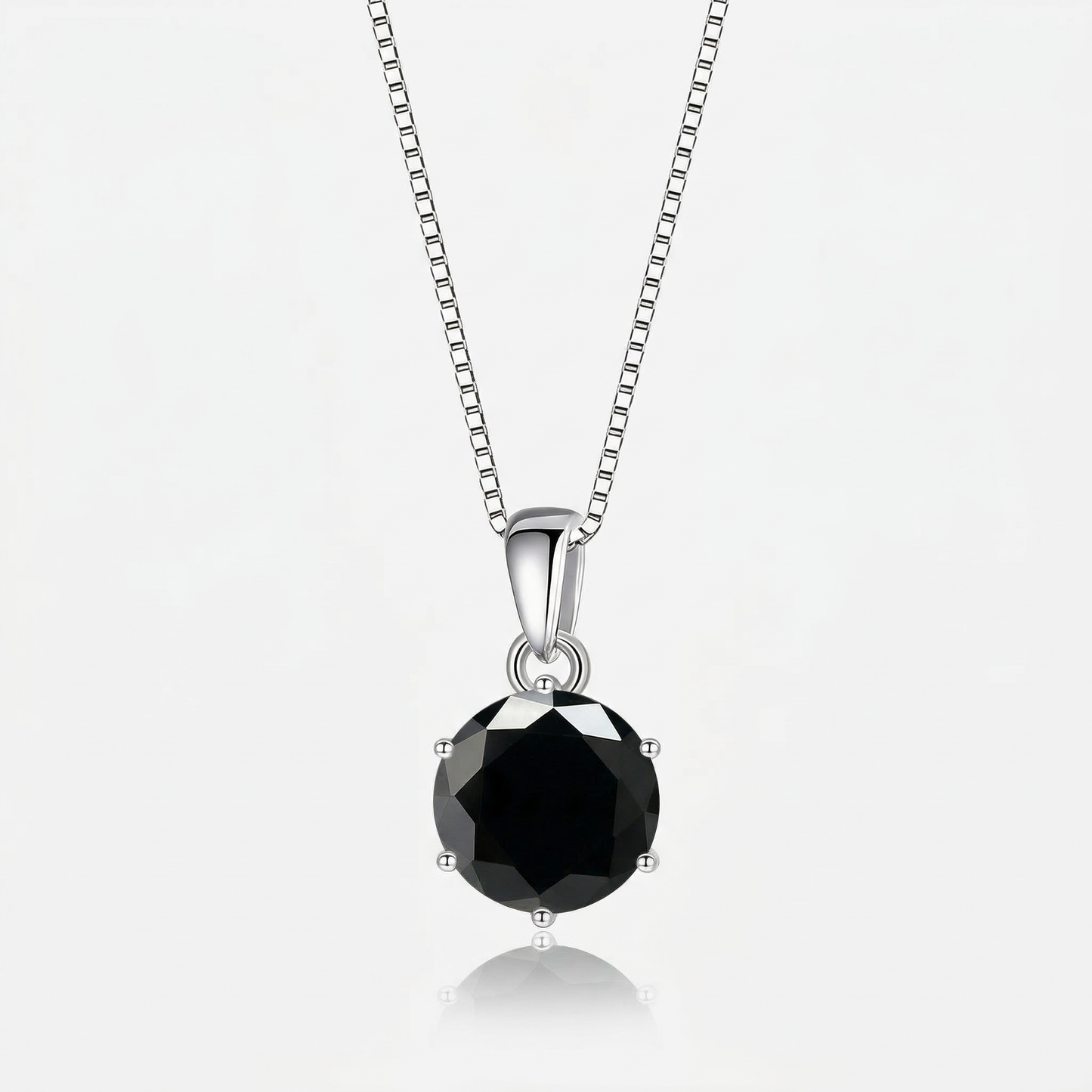 Moissanite Silber - Halskette