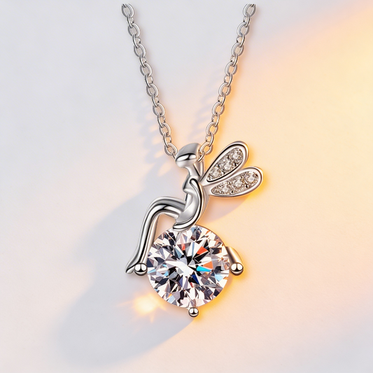 Moissanite Libelle - Halskette