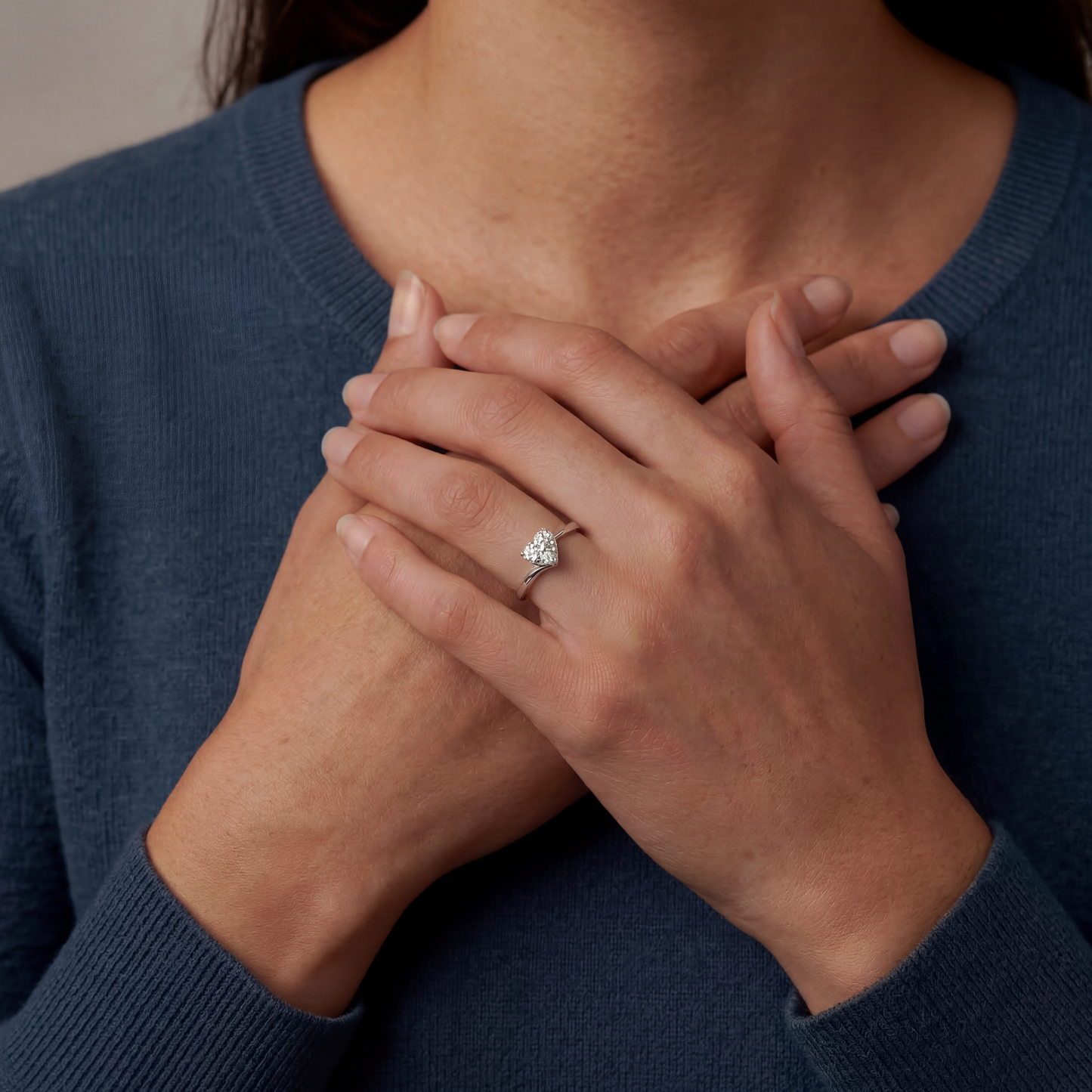 Diamant Herz - Ring