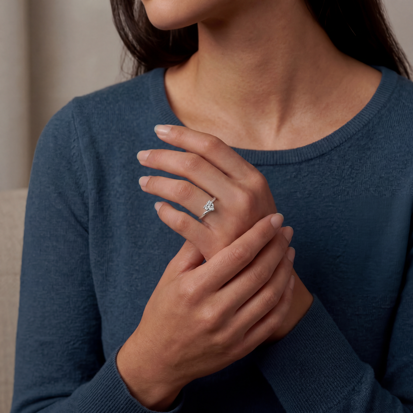 Diamant Herz - Ring