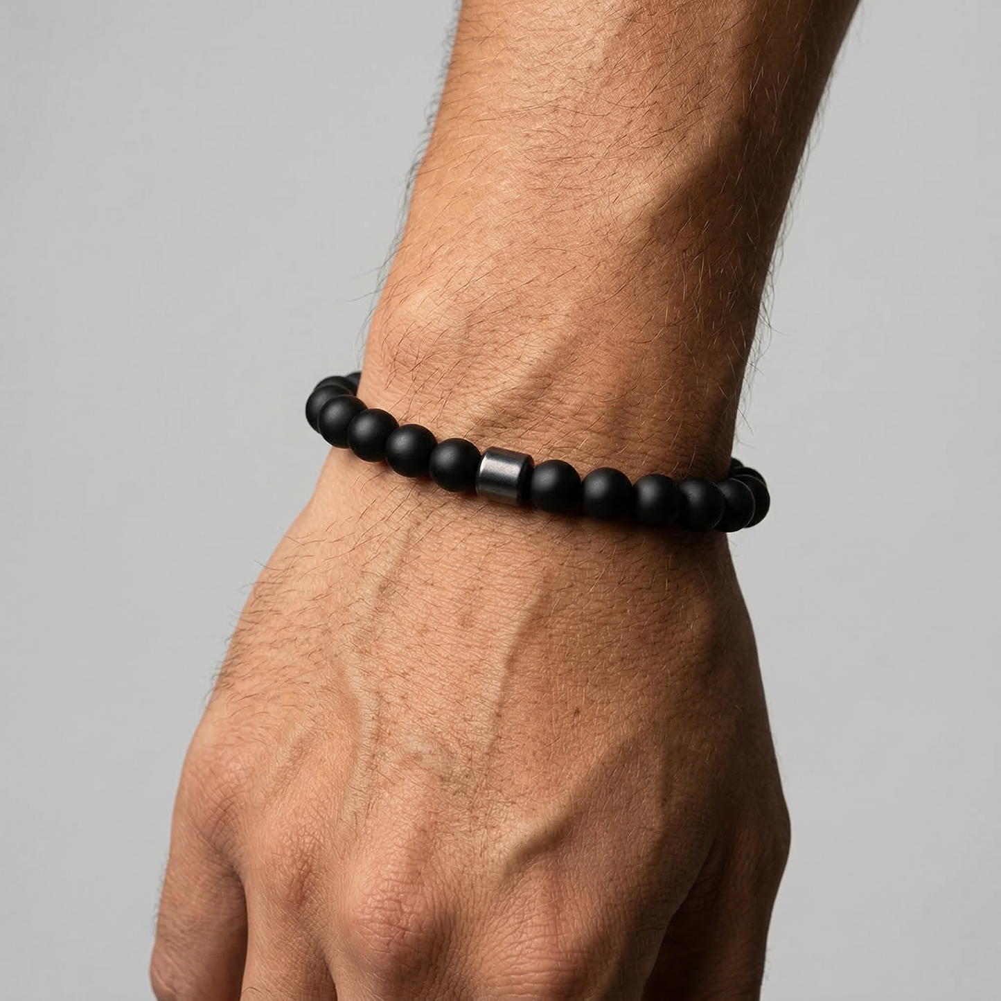Schwarze Kugeln - Armband