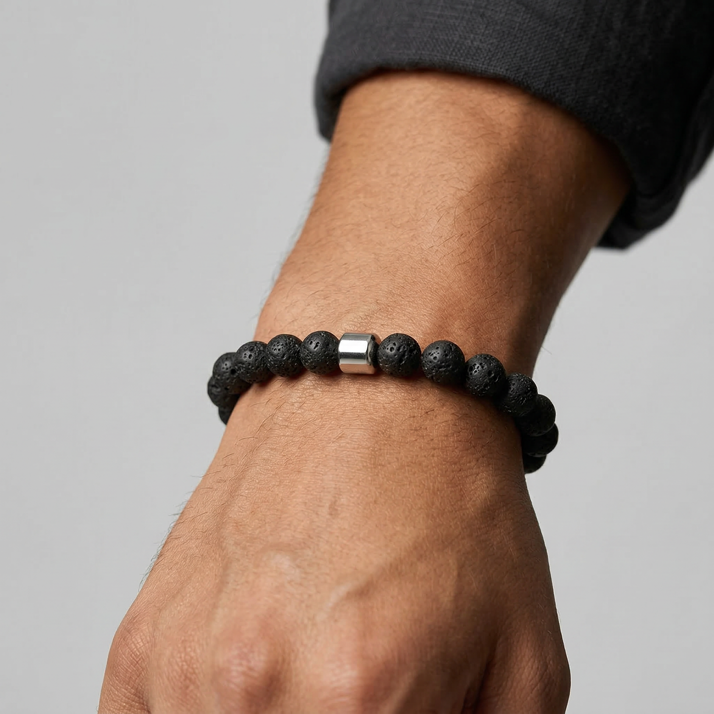 Schwarze Kugeln - Armband