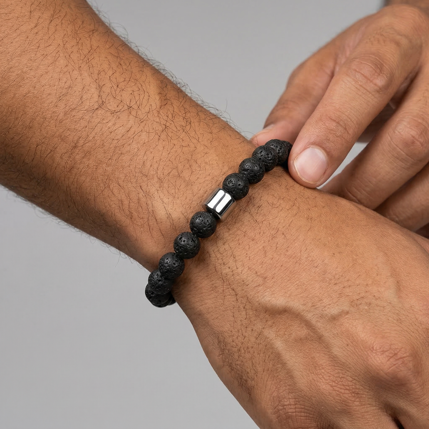 Schwarze Kugeln - Armband