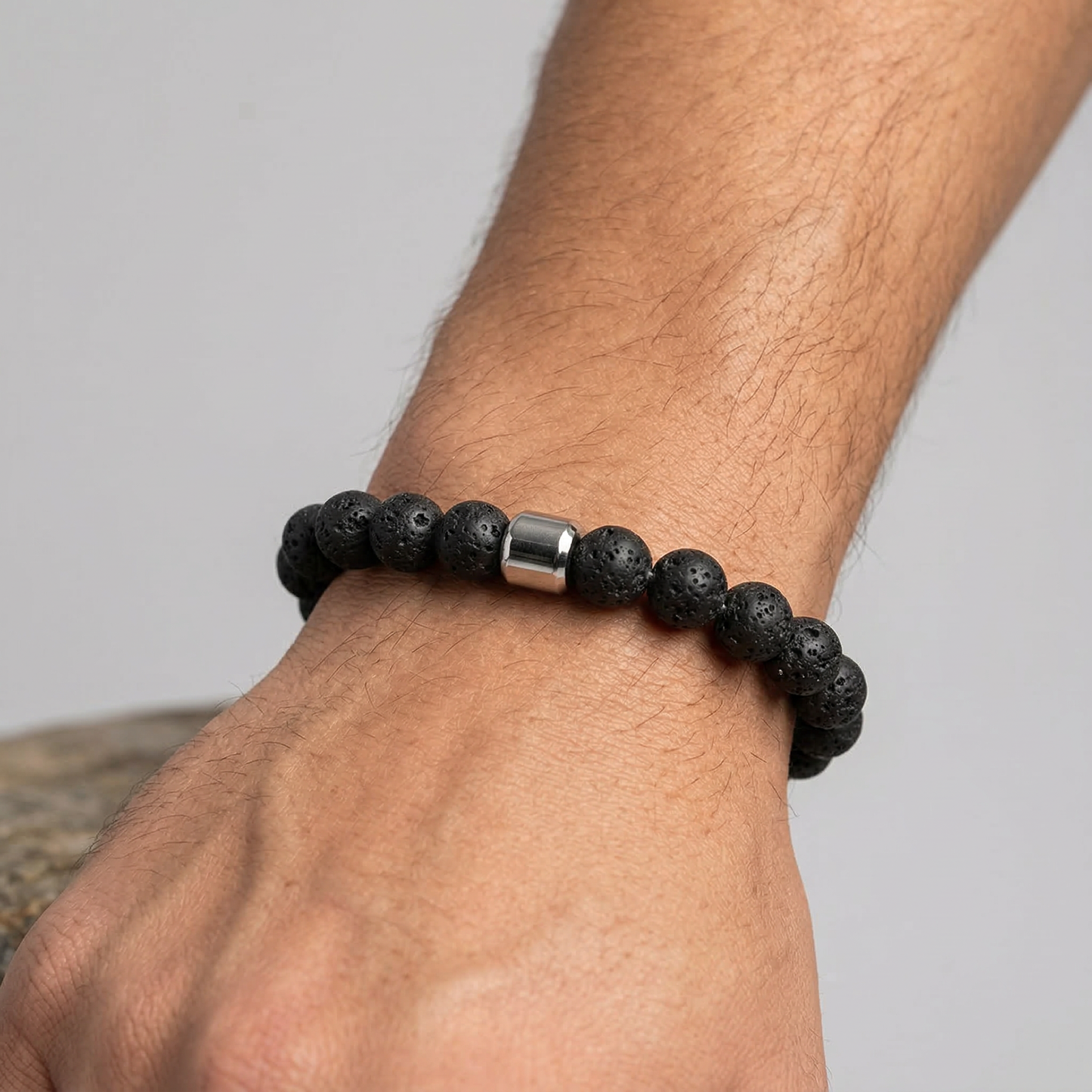 Schwarze Kugeln - Armband