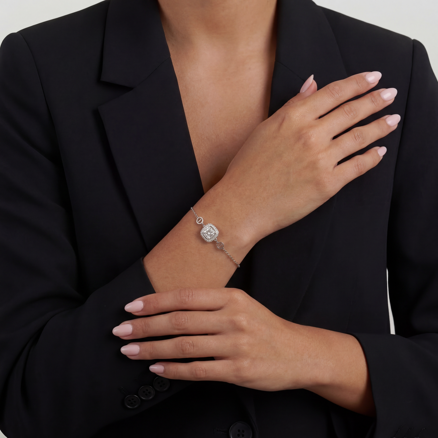 Moissanite Quadrat - Armband
