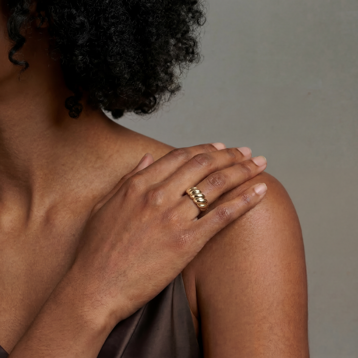 Gold Kordel - Ring