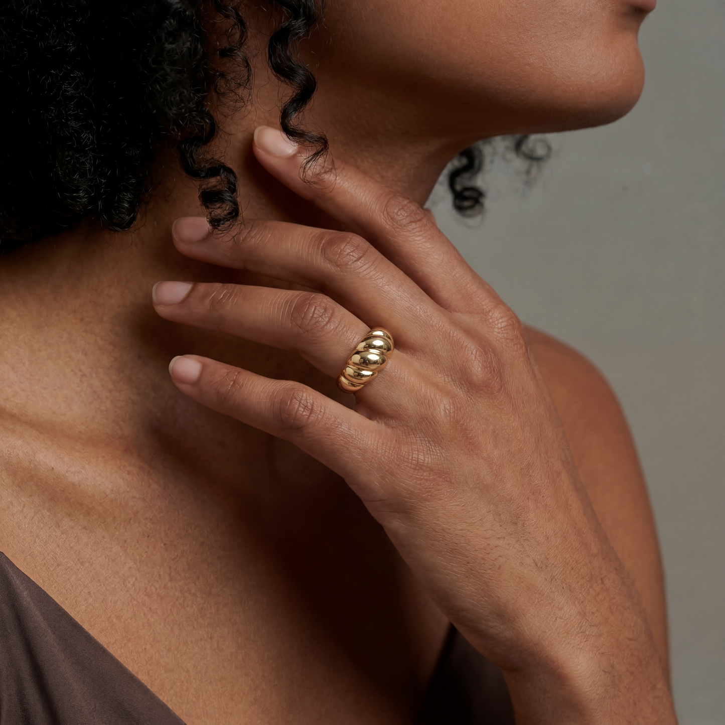 Gold Kordel - Ring