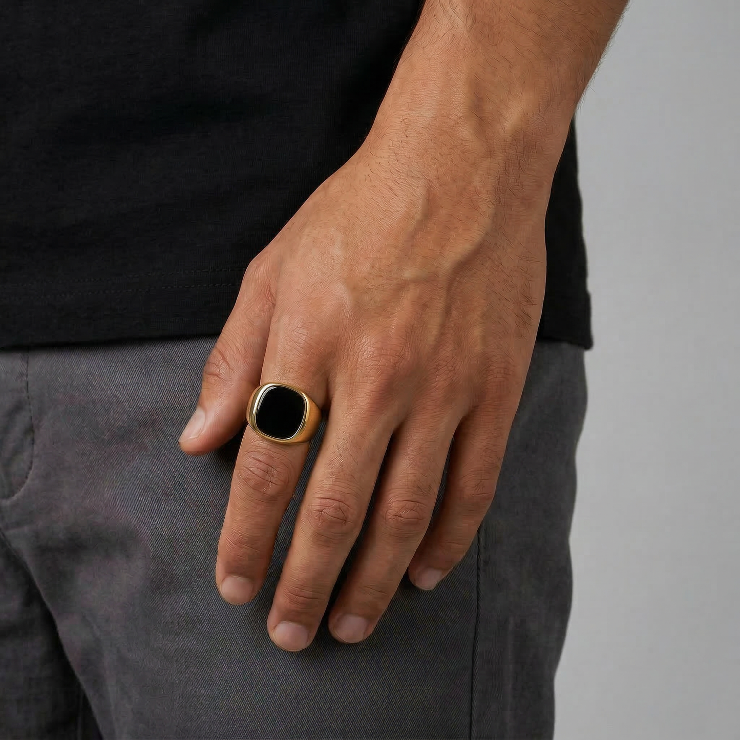 Onyx Quadrat - Ring