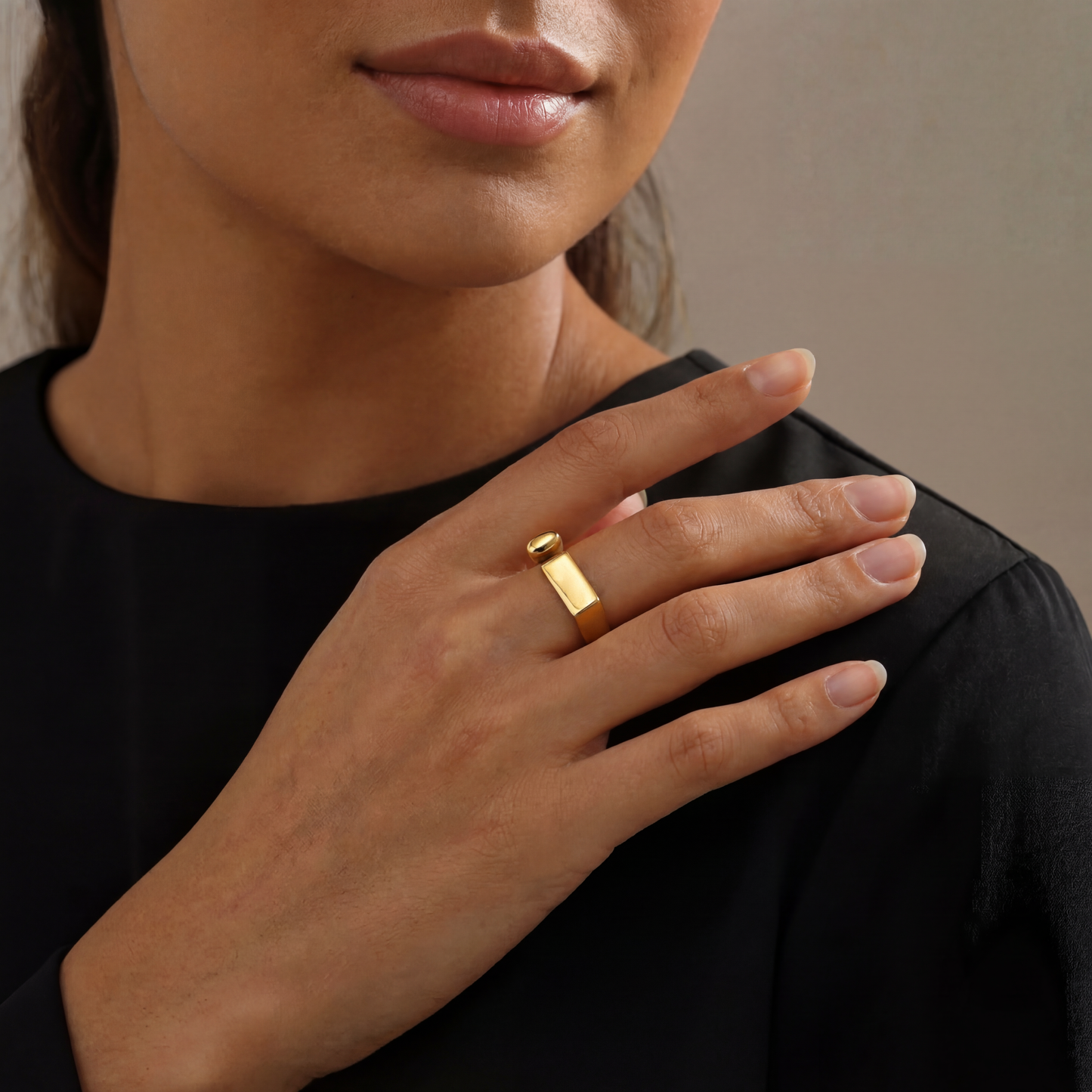 Gold Spalte - Ring