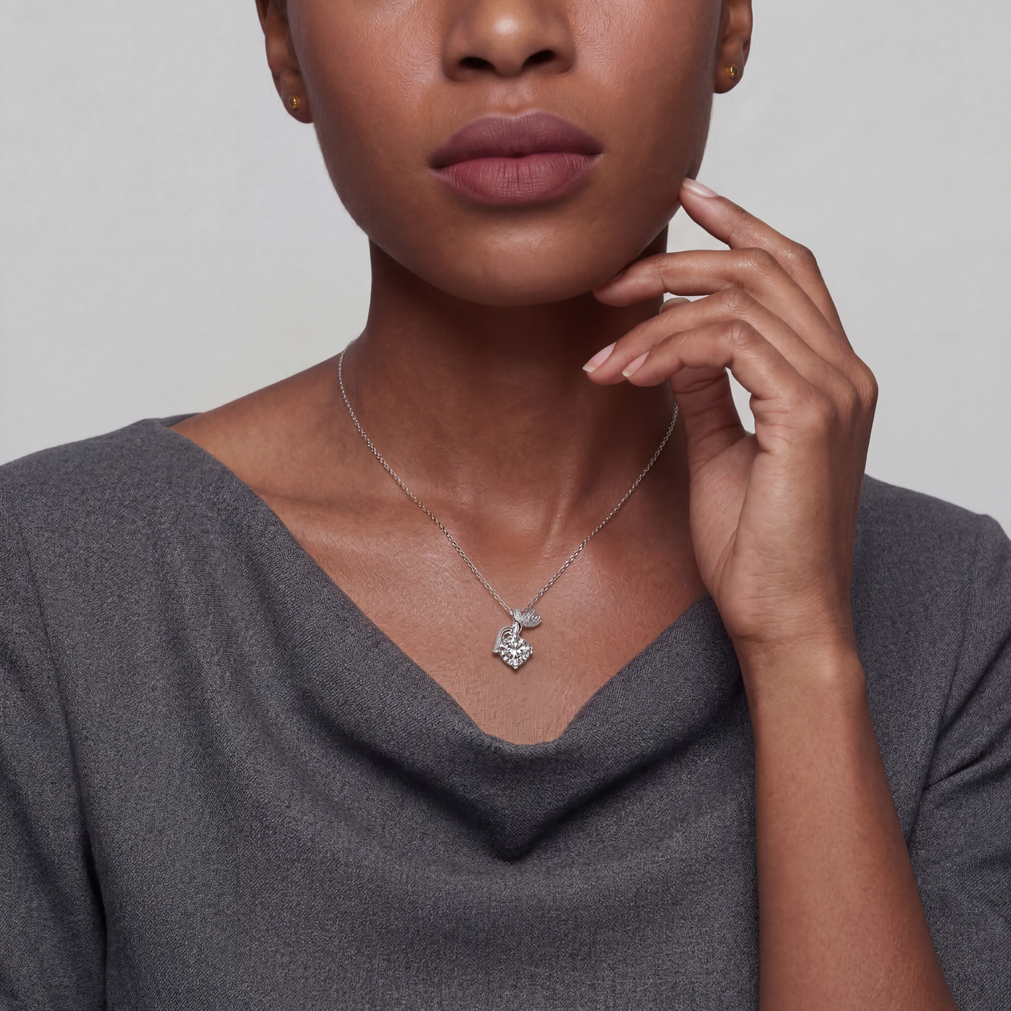 Moissanite Libelle - Halskette