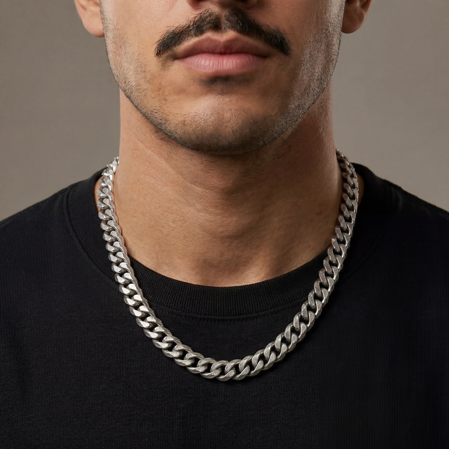 Breite Cuban - Halskette