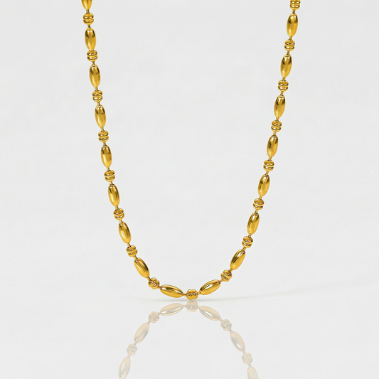 Reiskorn Gold - Halskette