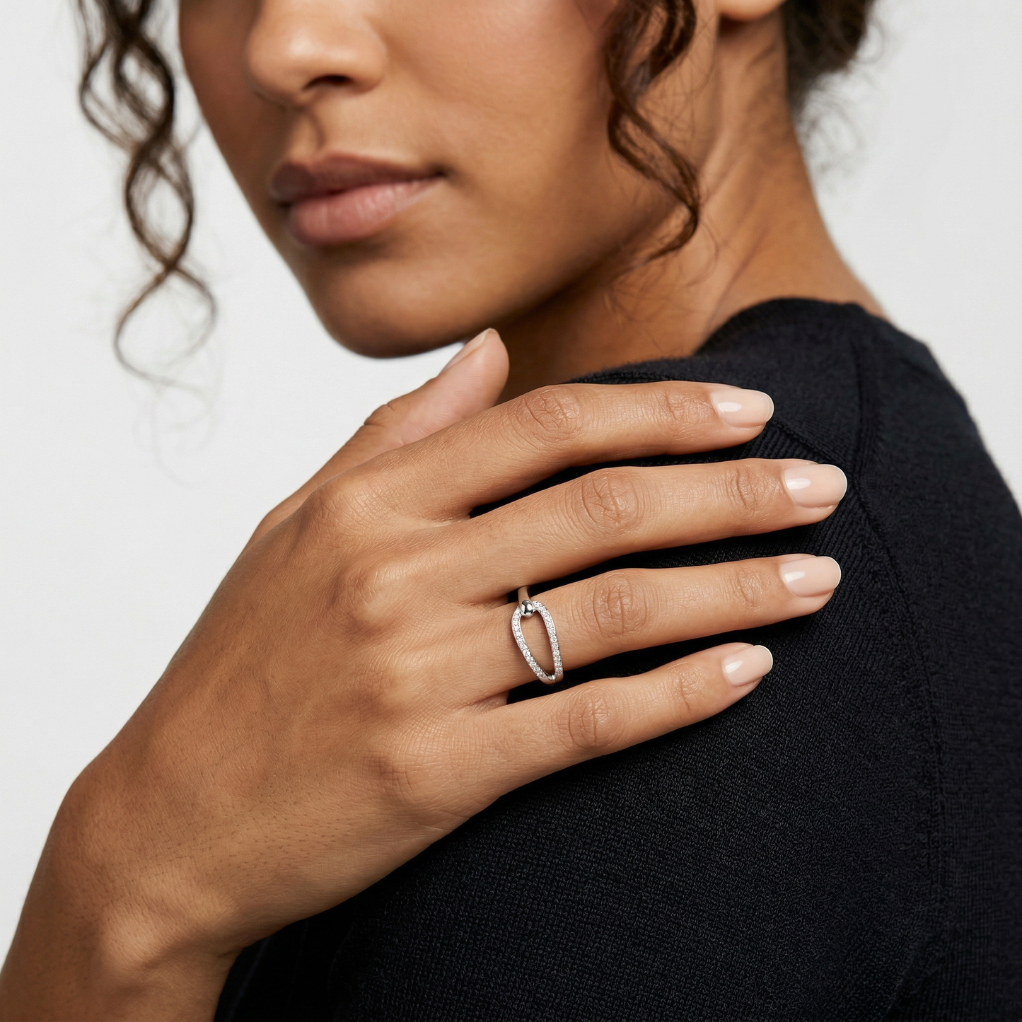 Silberschlaufe - Ring